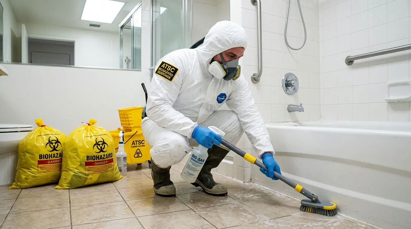 Decontamination equipment deployed for Blood Cleanup in Taylor